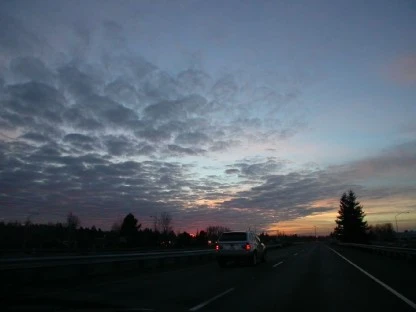 Clouds and Quiet Sunset