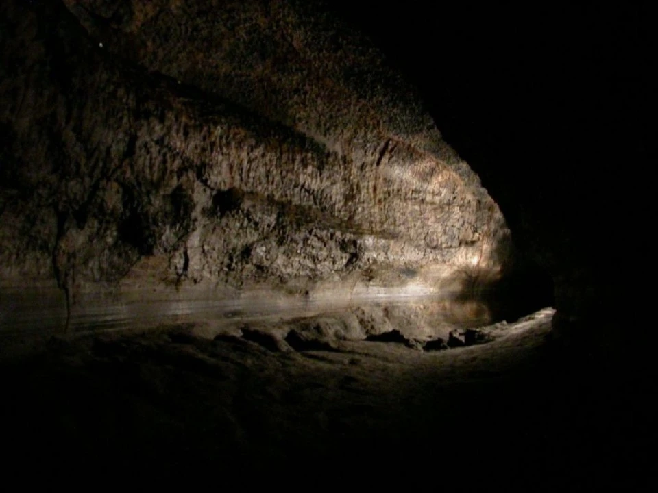 Ape Caves by Flashlight