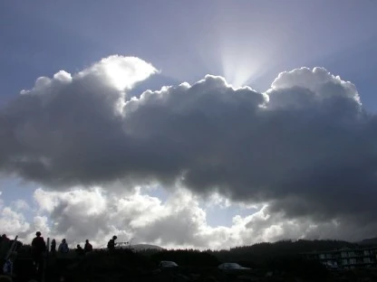 Sunlight Through Clouds, Oregon Coast