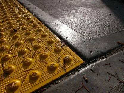 Wet Pavement on a Winter Day