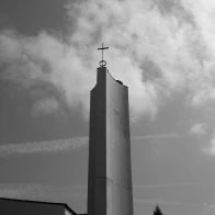 Church Tower and Clouds