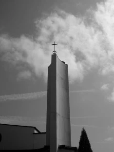 Church Tower and Clouds