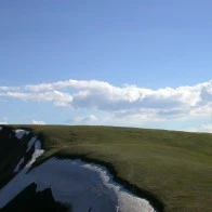 Sky, Hill, and Glacier