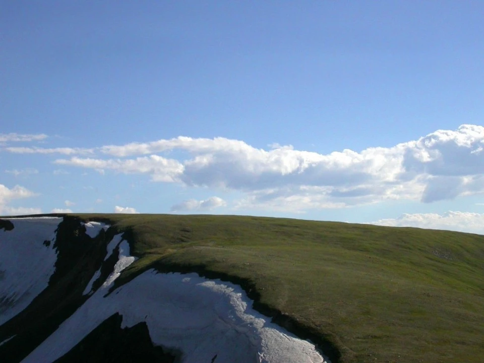 Sky, Hill, and Glacier