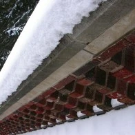 Brick, Snow, and Trees