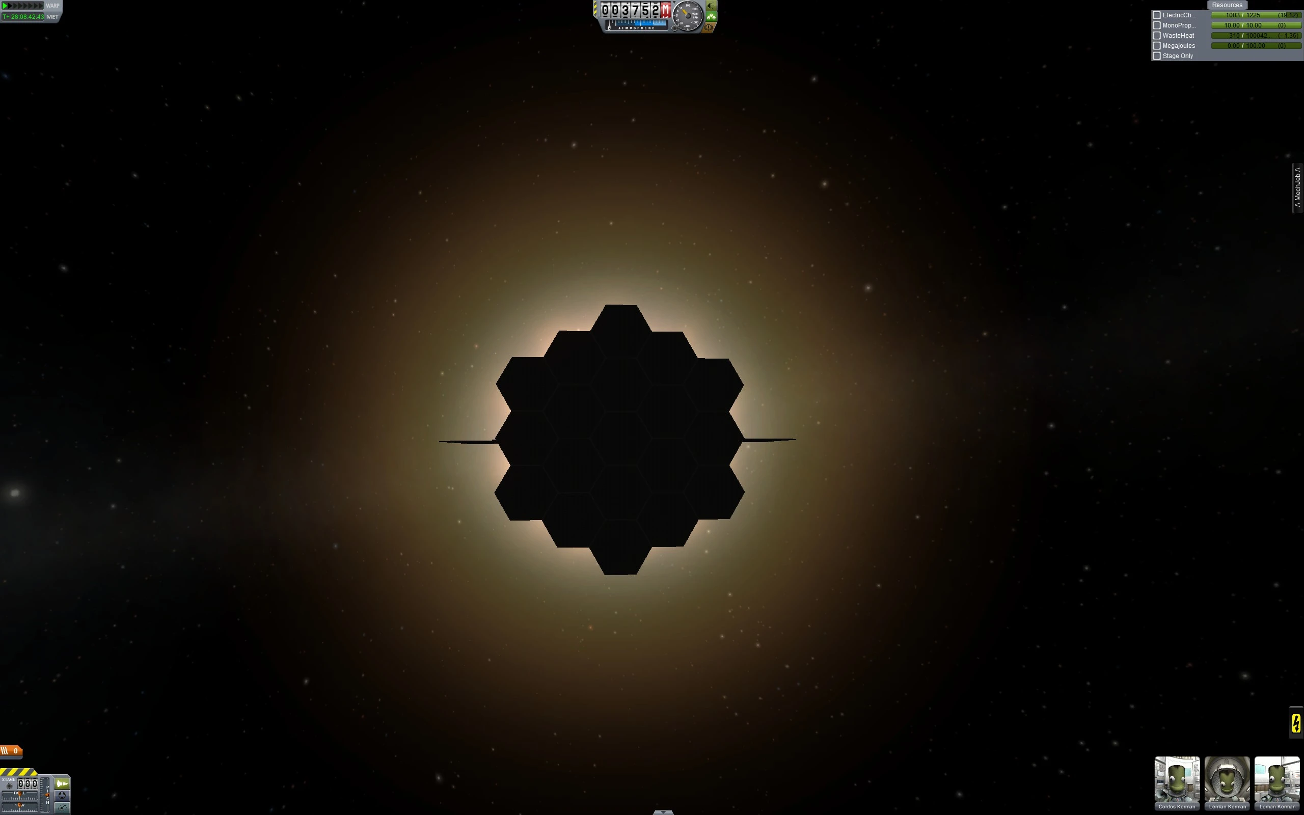 Total eclipse of the station